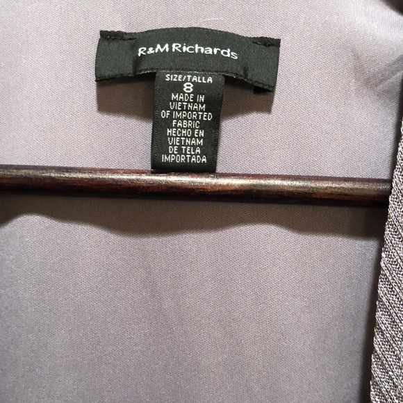 R&M RICHARDS NEW SHIFT DRESS MOCK DRAPED JACKET 8 - Picture 8 of 12